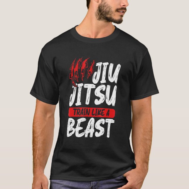 Camiseta Gráfico Jiu Jitsu Roupa Jiu Jitsu Comboio Como um  (Frente)