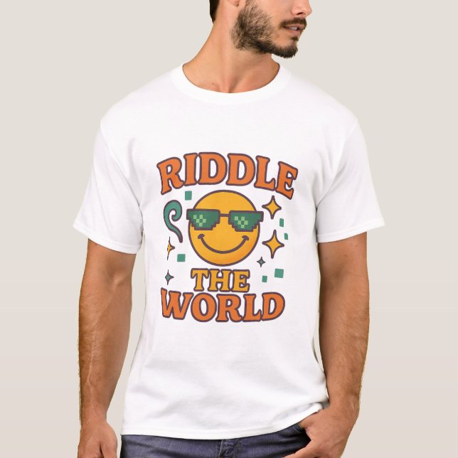 Camiseta Gráfico Legal "Riddle the World" (Frente)
