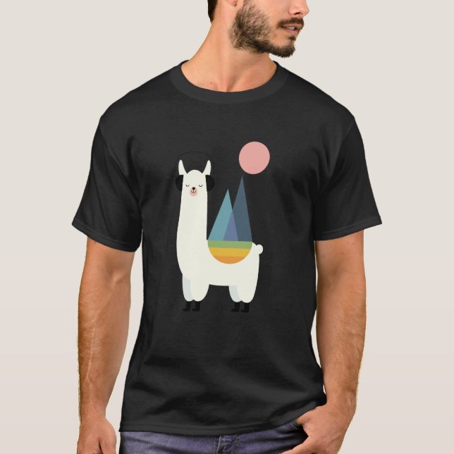 Camiseta Gráfico Llamazing Threadless Andy Westface (Frente)