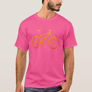 Camiseta Gráfico Minimalista De Bicicletas Montanheiras, So