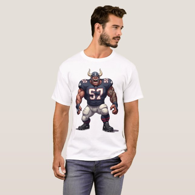 Camiseta Gráfico oficial do FOOTBALL MONSTER (Frente Completa)
