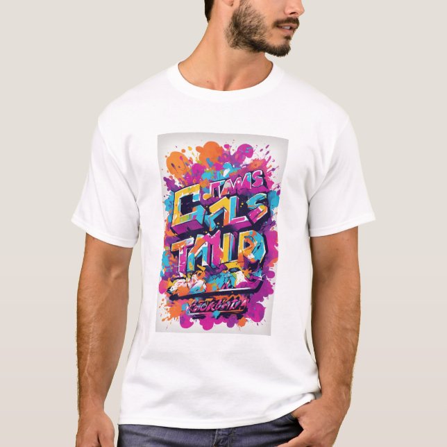 Camiseta Gráfico para um Evento de Execução de Cor!!! (Frente)