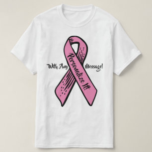 Camiseta Gráfico PERSONALIZADO da fita da consciência