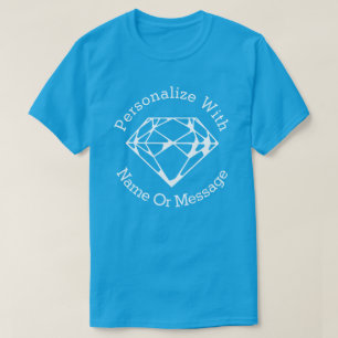 Camiseta Gráfico PERSONALIZADO do diamante