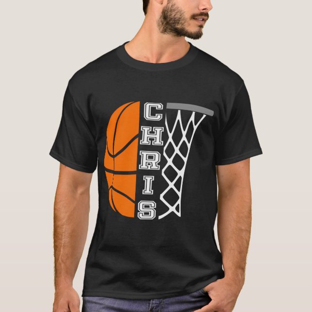 Camiseta Gráfico personalizado do jogador de basquete do Ch (Frente)