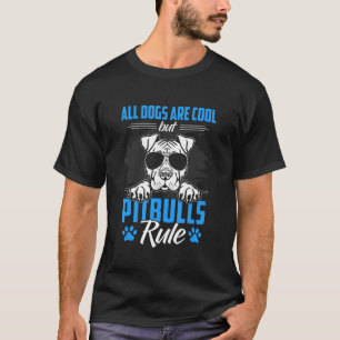 Camiseta Gráfico Pitbull engraçado para mulheres e homens P