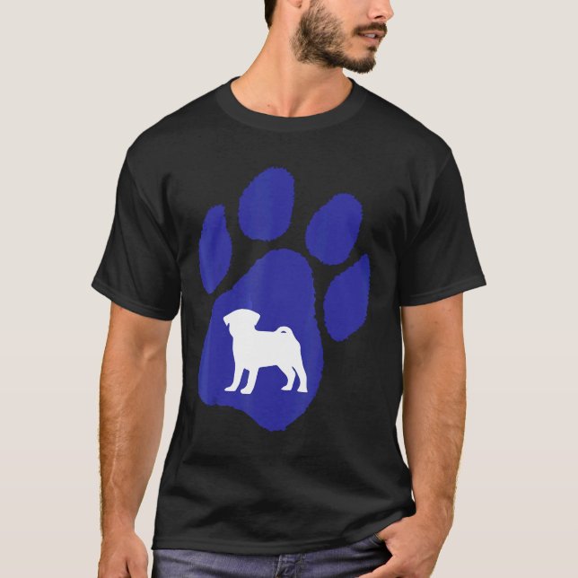 Camiseta Gráfico Pug (Frente)