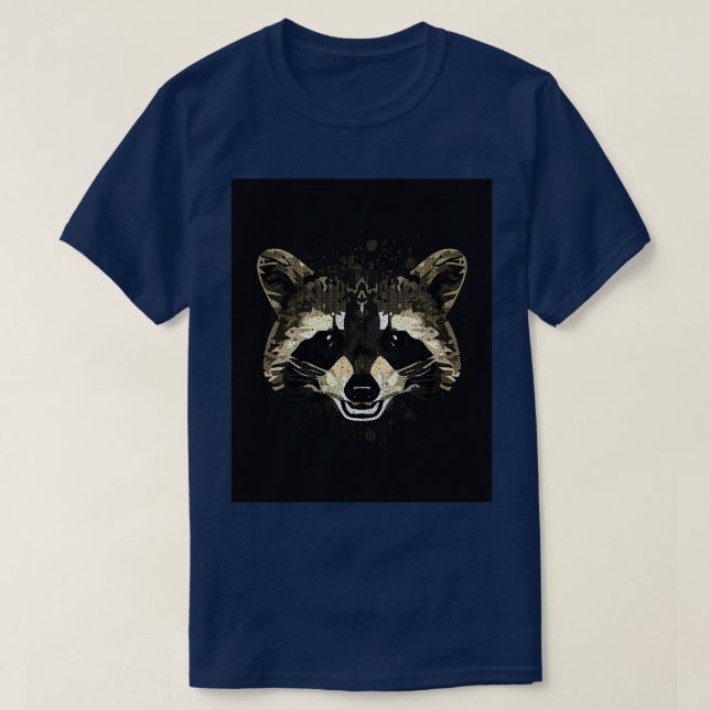 Camiseta Gráfico Raccoon (Frente do Design)