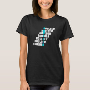 Camiseta Gráfico Retro de Escalada em Rocha Bouldering Esca