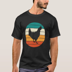 Camiseta Gráfico Retro de Frango