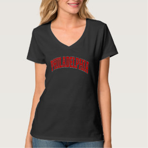 Camiseta Gráfico Retro Vintage Filadélfia Estado PH Distre