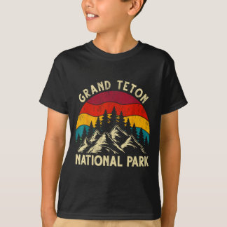 Camiseta Gráfico retrô vintage parque nacional grand teton
