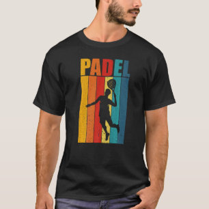 Camiseta Gráfico Retroativo de Vintagem de Padel para Tênis