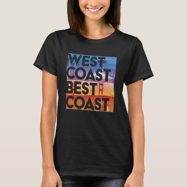 Camiseta Gráfico Seaposfla - Melhor Costa Oeste (Frente)