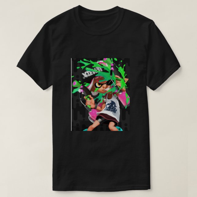 Camiseta Gráfico Splatoon (Frente do Design)