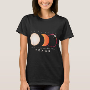 Camiseta Gráfico Total Eclipse 2024 do Texas América Eclips