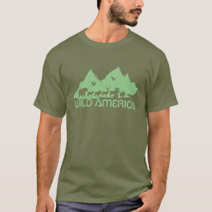 Camiseta Gráfico Vetorial Escalável de Vida Selvagem da Amé