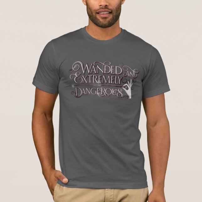Camiseta Gráfico Wanded E Extremamente Perigoso - Branco (Frente)