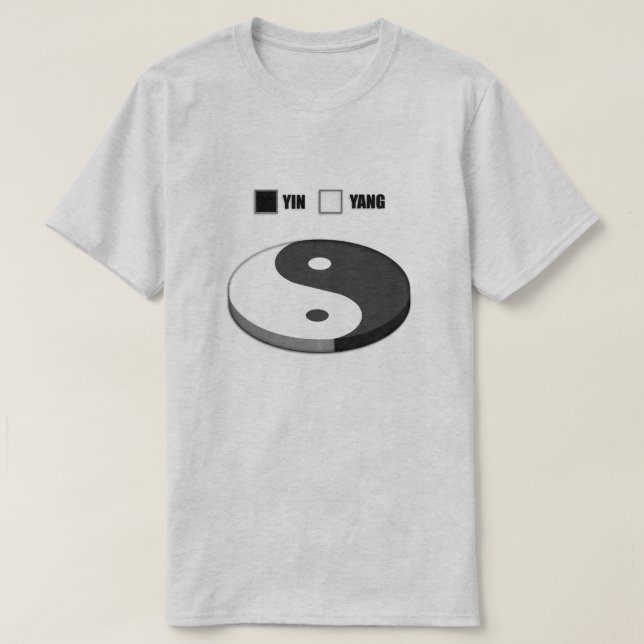 Camiseta Gráfico Yin Yang Pie (Frente do Design)