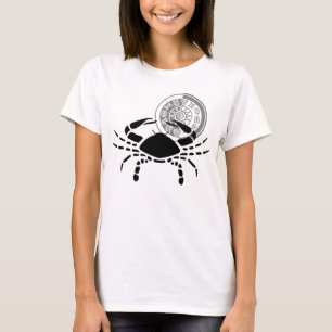 Camiseta Gráfico Zodiac do caranguejo estilo grego