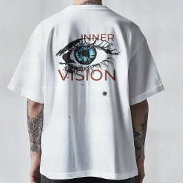 Camiseta Gráficos Abstratos de Olho Cibernético - Visão da