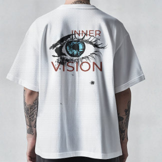 Camiseta Gráficos Abstratos de Olho Cibernético - Visão da