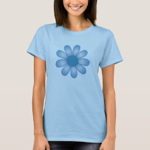 Camiseta Gráficos Blue Flower Screwball