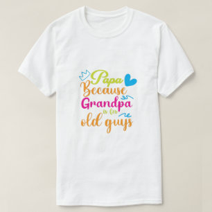 Camiseta Gráficos coloridos 'Eu Amo Você Papai' com bigode