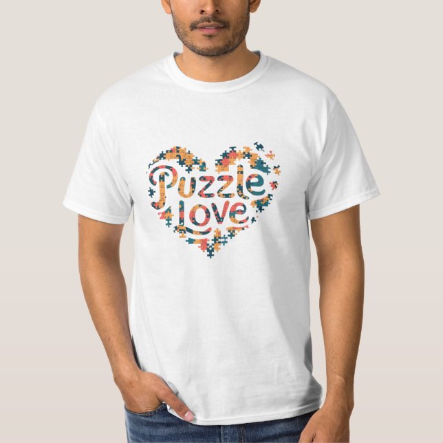 Camiseta Gráficos criados por Quebra-cabeça (Frente)