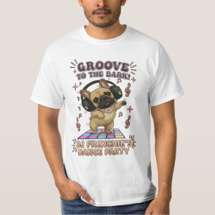 Camiseta Gráficos da Festa de Dança do DJ Retro Francês
