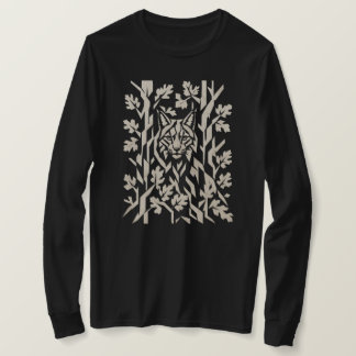 Camiseta Gráficos da Floresta de Lince