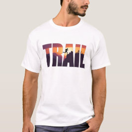 Camiseta Gráficos da Silhueta da Montanha do TRAIL Épico