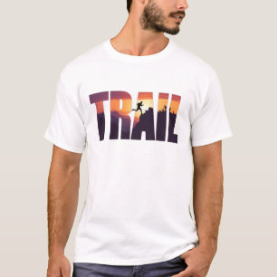 Camiseta Gráficos da Silhueta da Montanha do TRAIL Épico