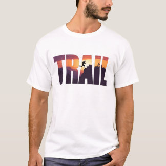 Camiseta Gráficos da Silhueta da Montanha do TRAIL Épico