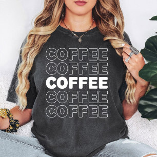 Camiseta Gráficos de Amante de Café