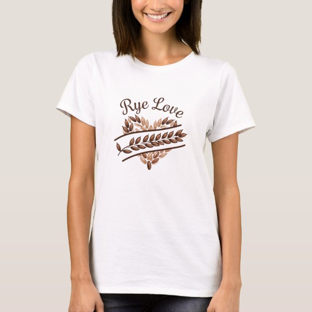 Camiseta Gráficos de Centeio Adoráveis para Ventiladores Ka (Frente)