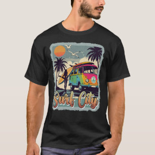 Camiseta Gráficos de Cidade do surf
