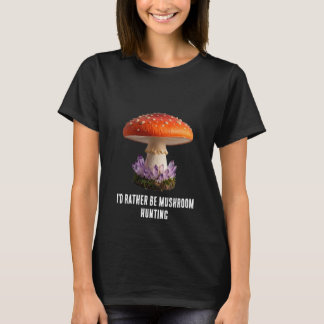 Camiseta Gráficos de Cogumelo e Cristais