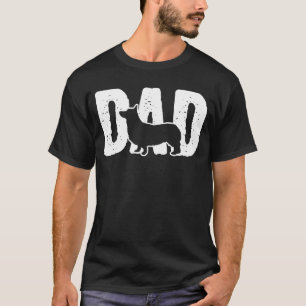 Camiseta Gráficos de Corgi Pai Papai Cachorro