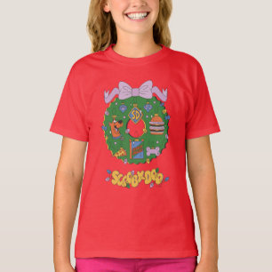 Camiseta Gráficos de Coroa de Natal do Scooby-Doo Snack