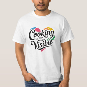 Camiseta Gráficos de Cozinhar giros e engraçados