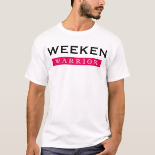 Camiseta Gráficos de Design de Texto Guerreiro em Magenta