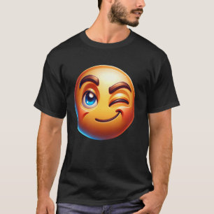 Camiseta Gráficos De Expressão Nsfw Do Face Winking