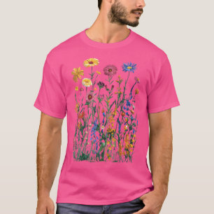 Camiseta Gráficos de Flores S Para Mulheres Jardim Floral d