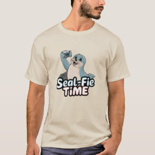Camiseta Gráficos de foca humorísticos para pavimentos oceâ