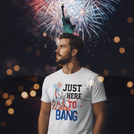 Camiseta Gráficos de fogos de artifício engraçados da Estát
