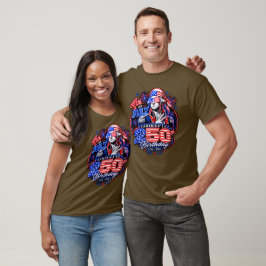 Camiseta Gráficos de Fogos de Artifício Patrióticos George