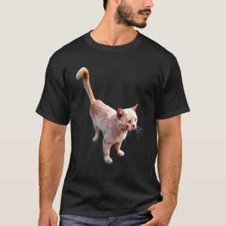 Camiseta Gráficos de Gato Fofo Colorido