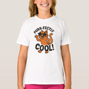 Camiseta Gráficos de Gato Laranja Perfeitamente Legal