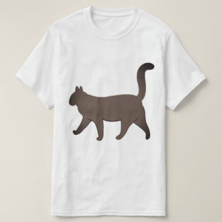 Camiseta Gráficos de Gato Minimalista Fofo | Gato Simples a